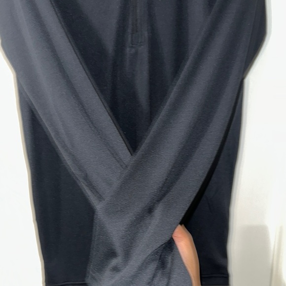 Under Armour - Youth Black Long Sleeve Pullover - Picture 3 of 4